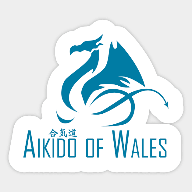 Aikido of Wales (Teal) Sticker by timescape